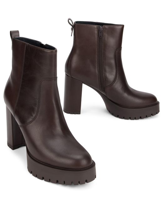 Pinko Brown Ankle Boots With Heels