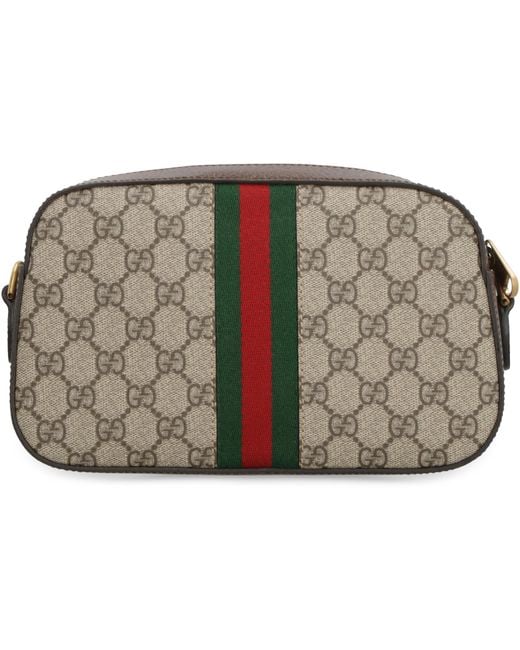 Gucci Gray Ophidia Gg Supreme Fabric Shoulder Bag for men