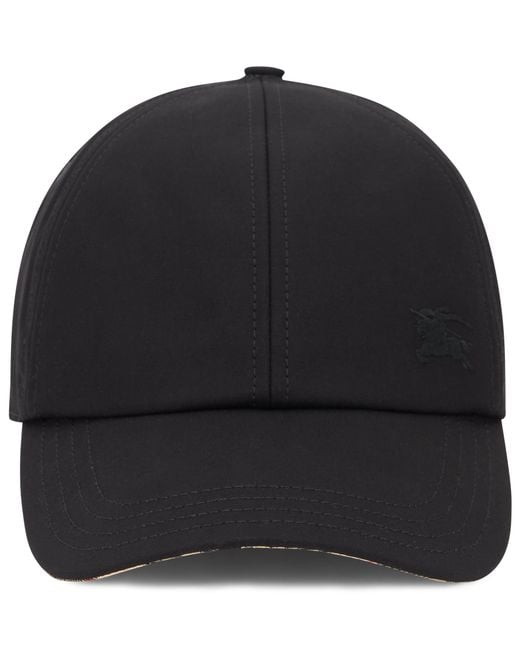 Burberry Black Cap With Visor for men