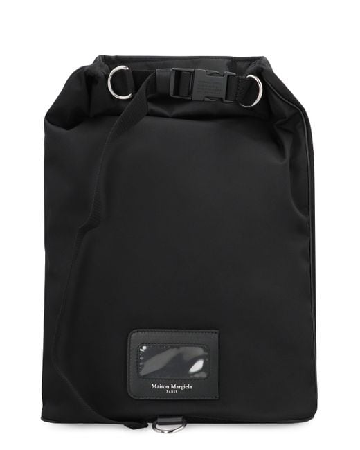 Maison Margiela Black Technical Fabric Backpack for men