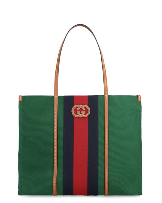 Gucci Green Interlocking G Tote Bag