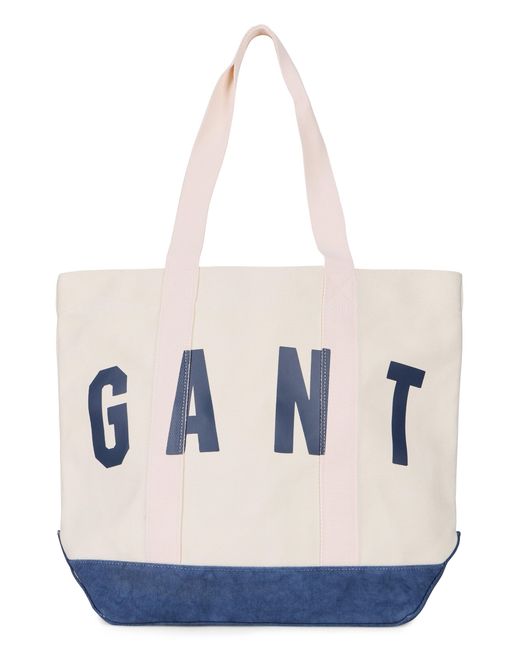 Borsa tote in cotone di Gant in Black da Uomo