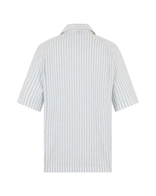 Jacquemus White Short Sleeve Shirt With Print for men