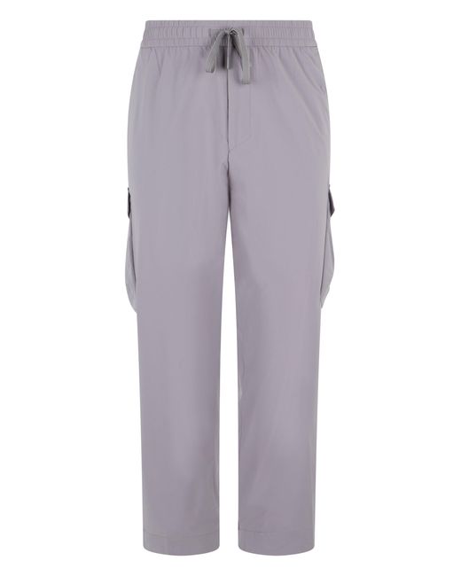 Boss Purple Pants With Elastic Waist for men