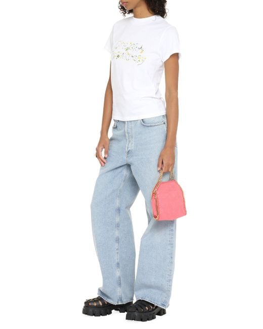 Stella McCartney White Logo Cotton T-Shirt