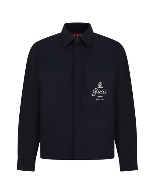 Gucci Blue Technical Shirt for men
