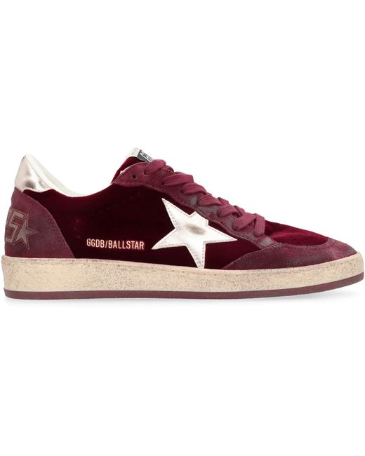 Golden Goose Deluxe Brand Purple Ball Star Low-Top Sneakers