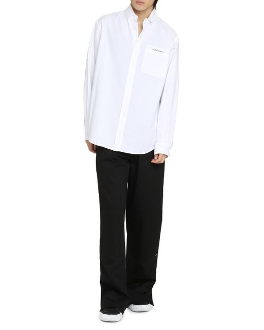 Camicia di Palm Angels in White da Uomo