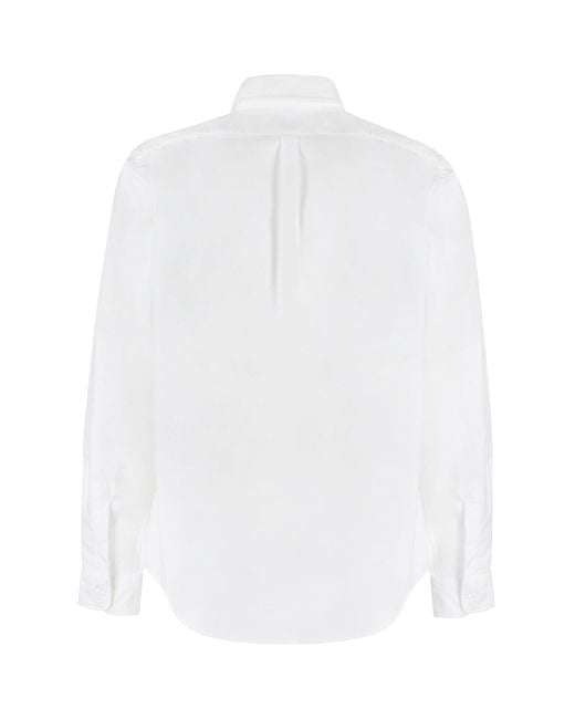 Aspesi White Cotton Poplin Shirt for men