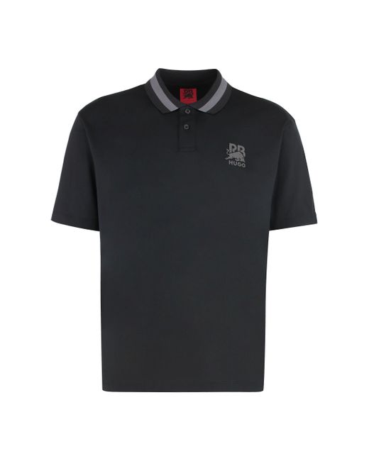 Hugo x Racing Bulls - Polo in piquet di cotone di Boss in Black da Uomo