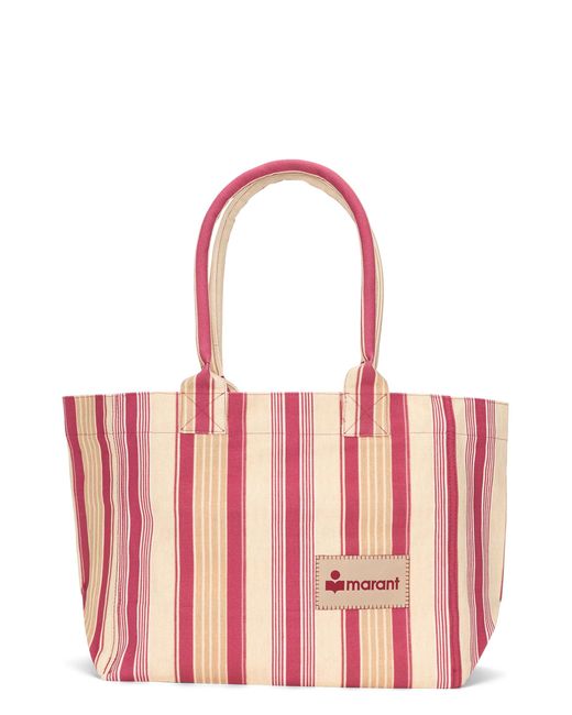 Isabel Marant Pink Tote Bag Logo Patch