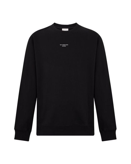 Drole de Monsieur Black Cotton Sweatshirt for men