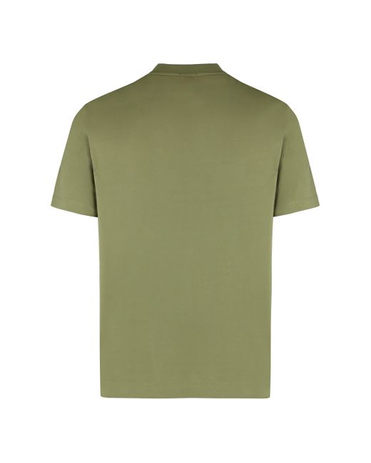 T-shirt girocollo in cotone di Boss in Green da Uomo