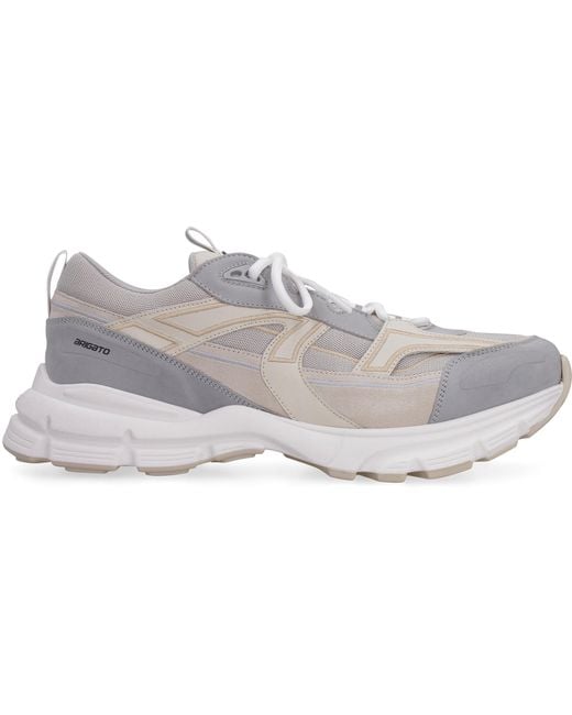 axel arigato white and grey marathon r trail sneakers