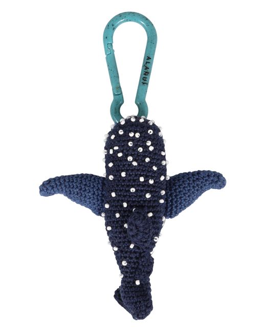 Alanui Blue Crochet Keychain