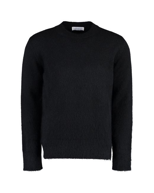 Off-White c/o Virgil Abloh Black Mohair Blend Sweater for men