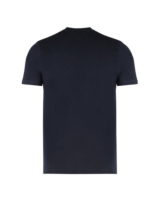 Paul & Shark Black T-shirt In Cotton With Print for men