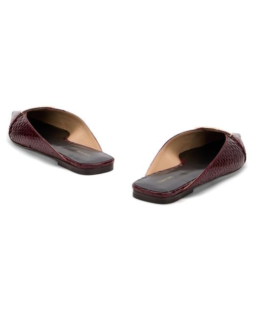 Tom Ford Red Printed Leather Mules