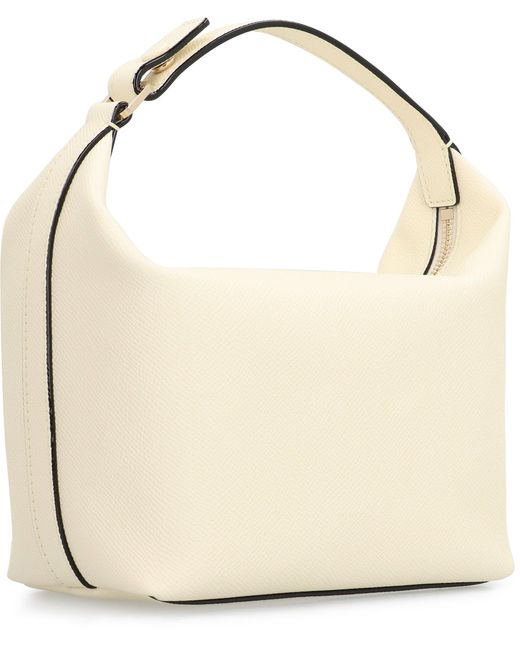 Valextra Blue Mochi Mini Handbag