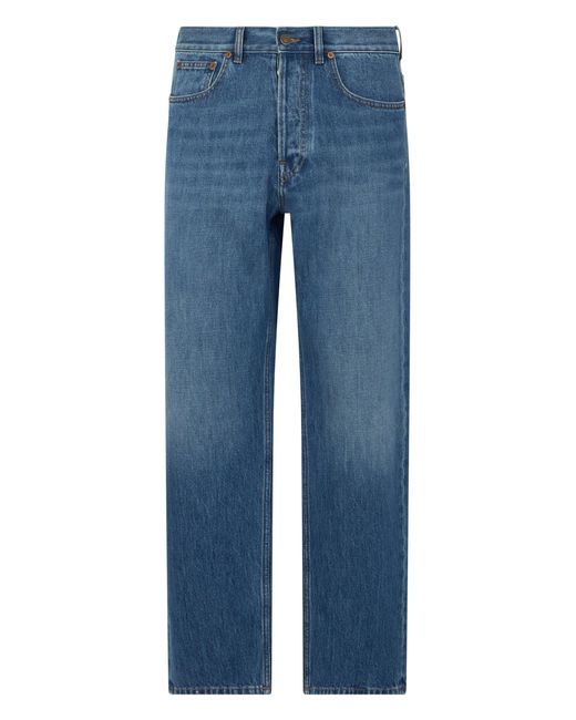 Valentino Garavani Blue Straight Jeans for men