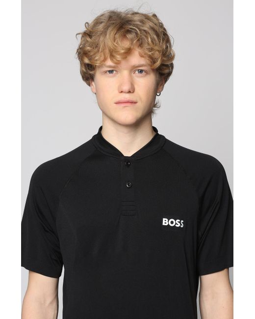 Boss Black X Matteo Berrettini - Technical Fabric Polo Shirt for men