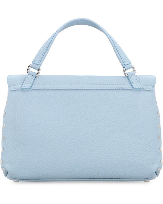 Borsa a mano Postina S in pelle di Zanellato in Blue