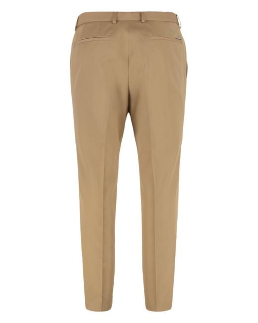Boss Natural Wool Blend Trousers for men