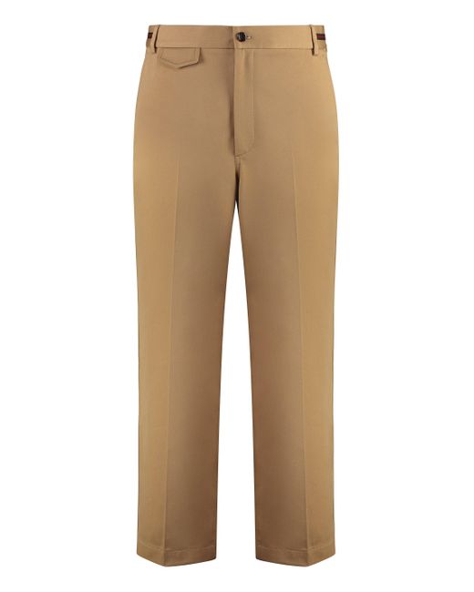 Pantaloni in cotone di Gucci in Natural da Uomo