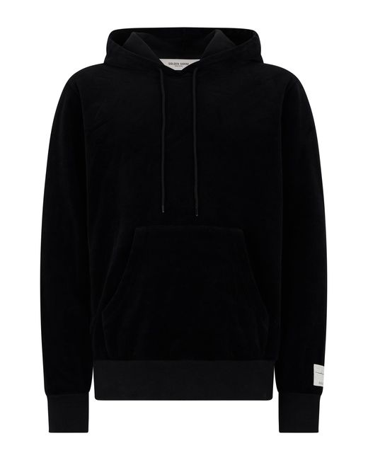 Golden Goose Deluxe Brand Black Hooded Sweatshirt for men