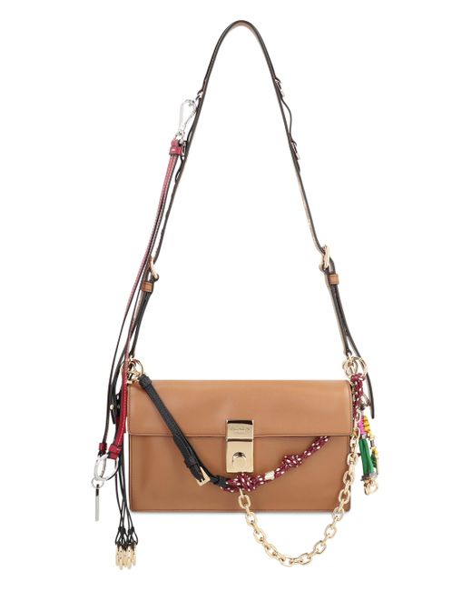 Borsa a spalla Soft Sound small in pelle di Prada in Multicolor