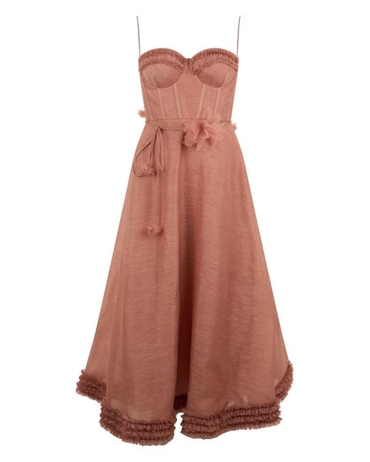 Zimmermann Brown Midi Dress