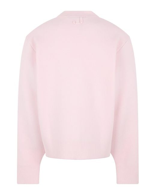 Jacquemus Pink Merino Wool Cardigan for men