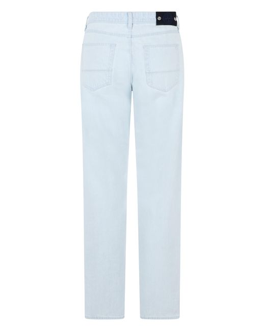 Stone Island Blue Straight Leg Jeans for men