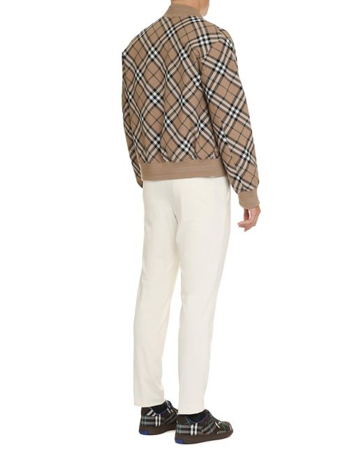 Burberry Natural Check Bomber Jacket for men