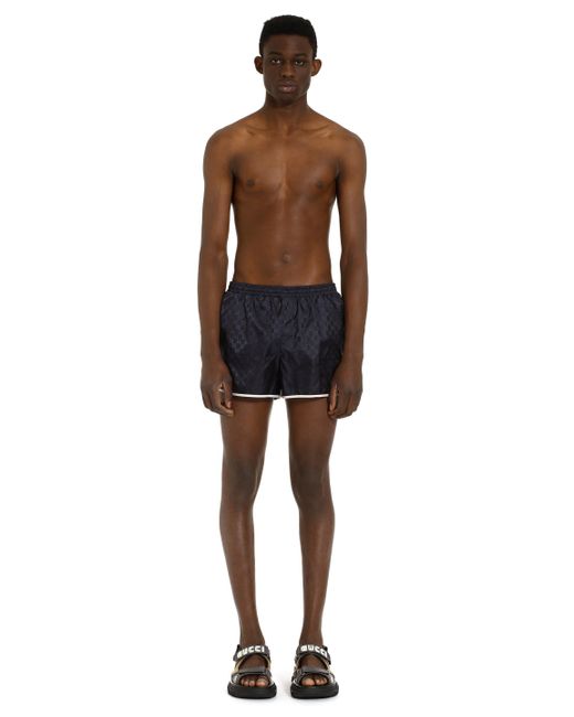 Gucci Synthetic GG Nylon Swim Shorts for Men Lyst