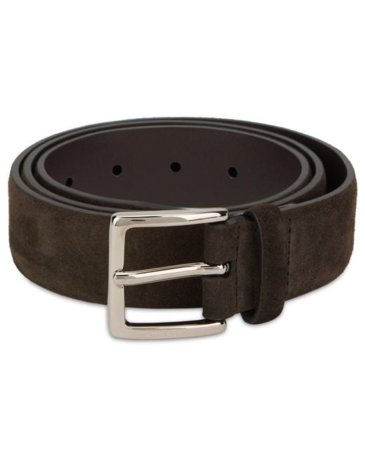 Orciani Gray Leather Belt for men