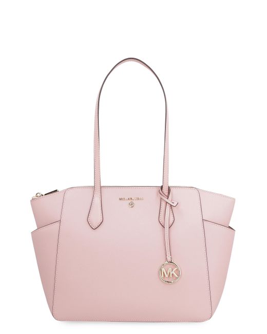 MICHAEL Michael Kors Pink Marilyn Leather Tote