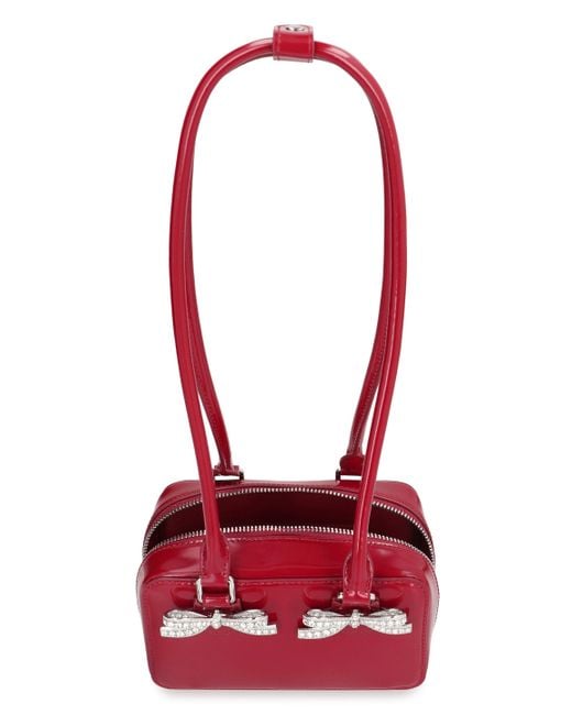 Self-Portrait Red Leather Shoulder Bag