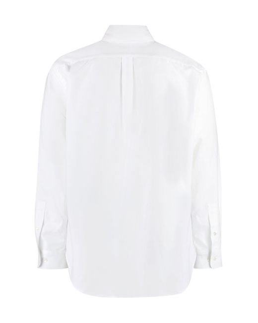 Camicia di Palm Angels in White da Uomo