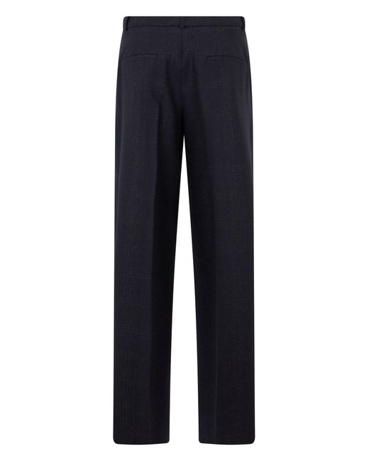 Peserico Blue Straight Trousers
