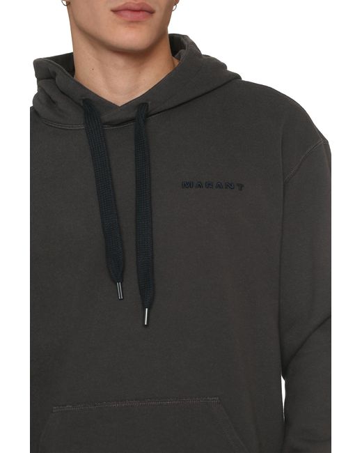 Isabel Marant Black Marcello Hoodie for men