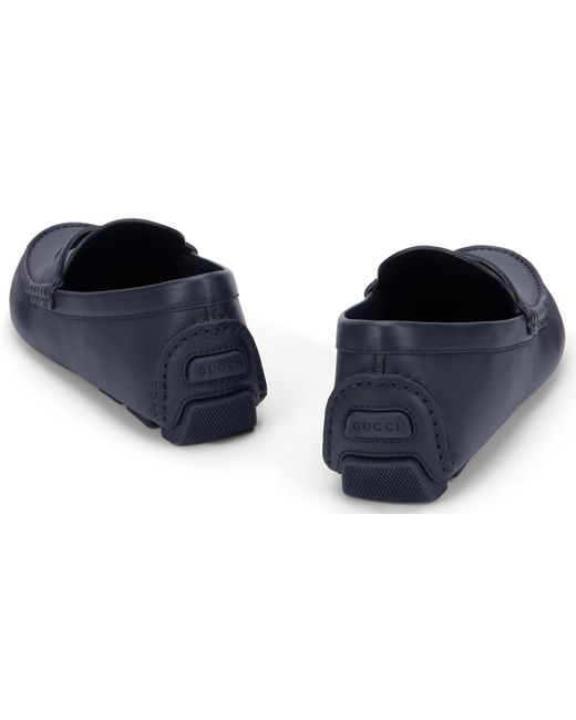 Gucci Blue Driver Moccasin for men