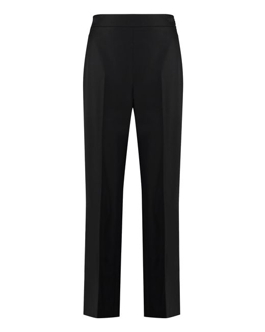 Gucci Black Flared Wool Trousers For