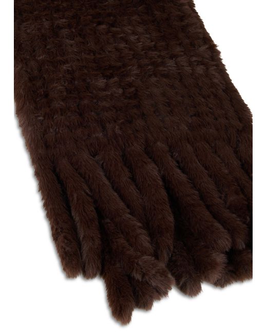 Pinko Black Furry Scarf