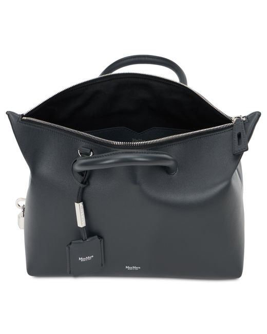 Max Mara Black Handbag With Handles And Shoulder Strap