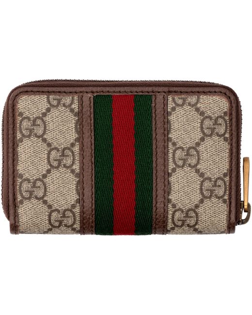 Porta carte con cerniera ophidia ggGucci in Tela da Uomo colore Neutro |  Lyst