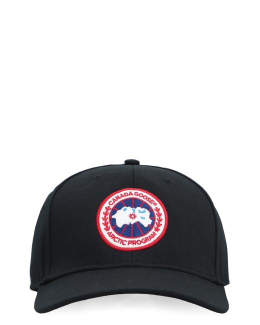 Cappello da baseball con logo di Canada Goose in Black