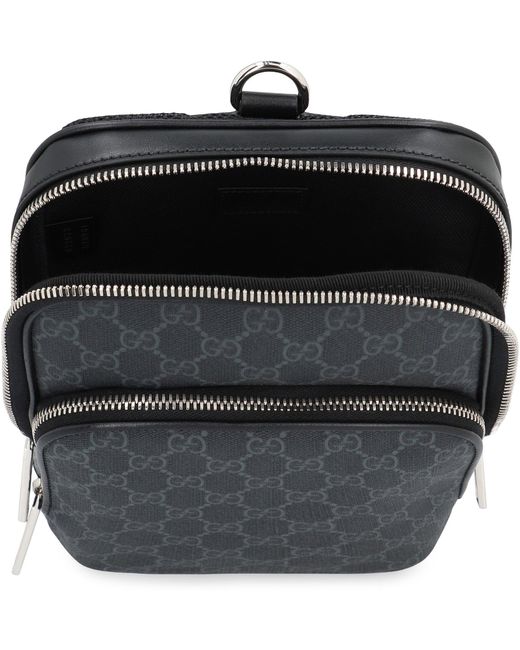 Gucci Black Gg Piccola Crossbody Bag for men