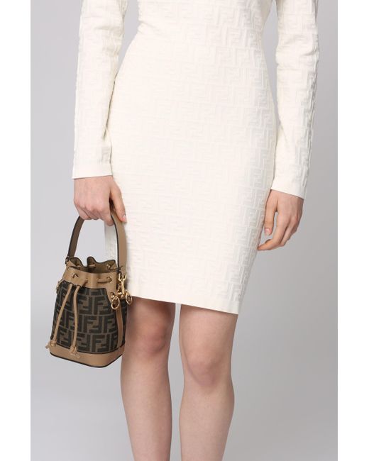 Fendi Black Mon Tresor Fabric Mini-bag