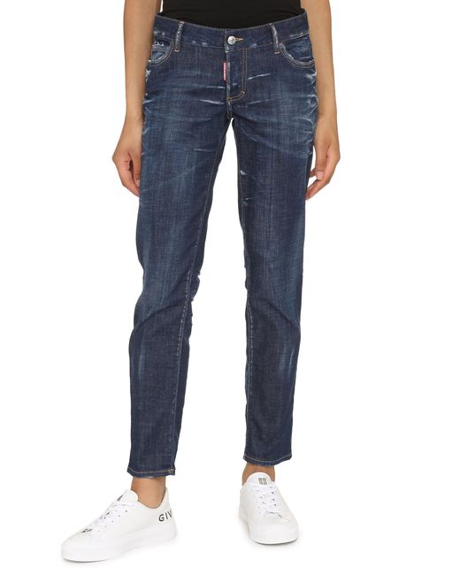 DSquared² Blue Jennifer Straight Leg Jeans